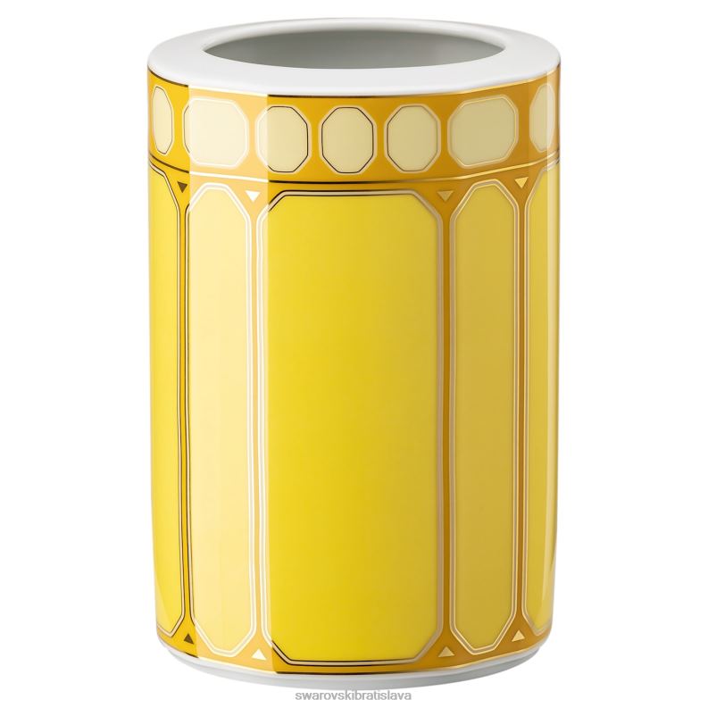váza signum porcelán, žltá B8ZNT1777 Swarovski dekorácie