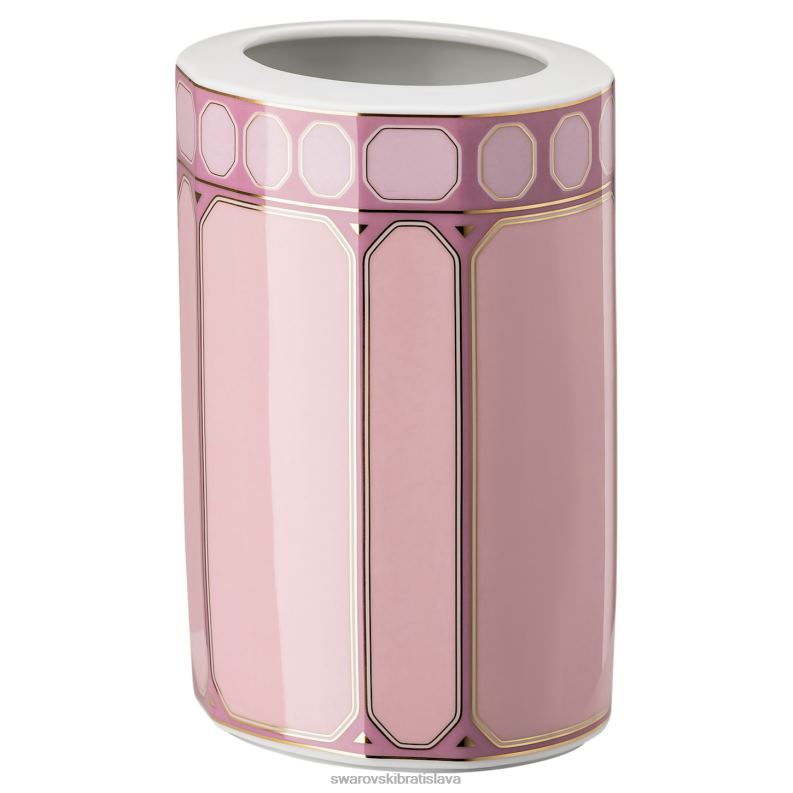 váza signum porcelán, ružová B8ZNT1780 Swarovski dekorácie