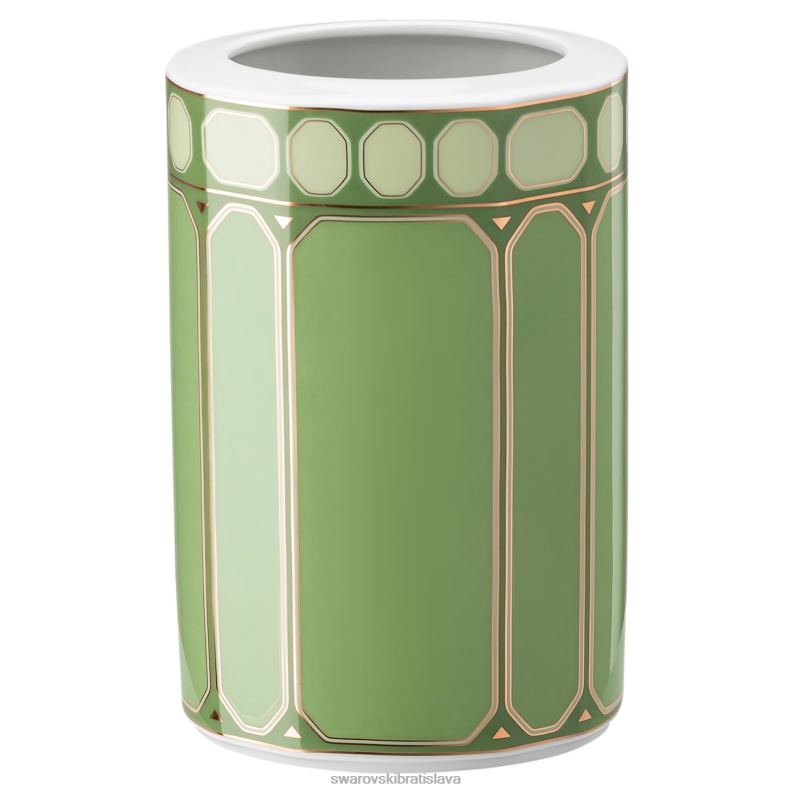 váza signum porcelán, zelená B8ZNT1781 Swarovski dekorácie