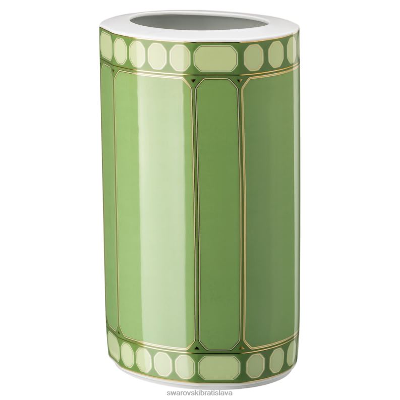 váza signum porcelán, zelená B8ZNT1783 Swarovski dekorácie