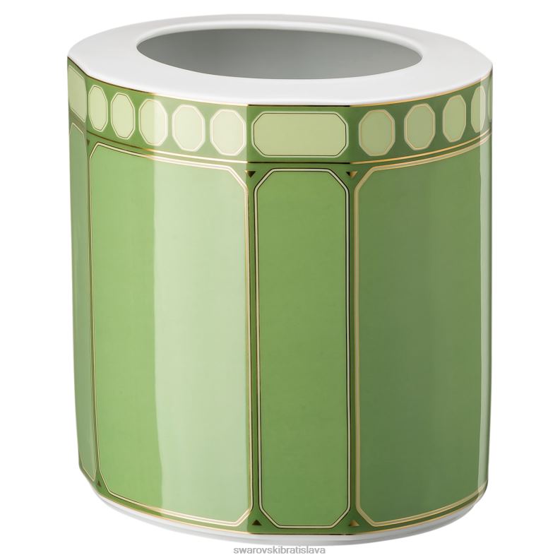 váza signum porcelán, zelená B8ZNT1784 Swarovski dekorácie