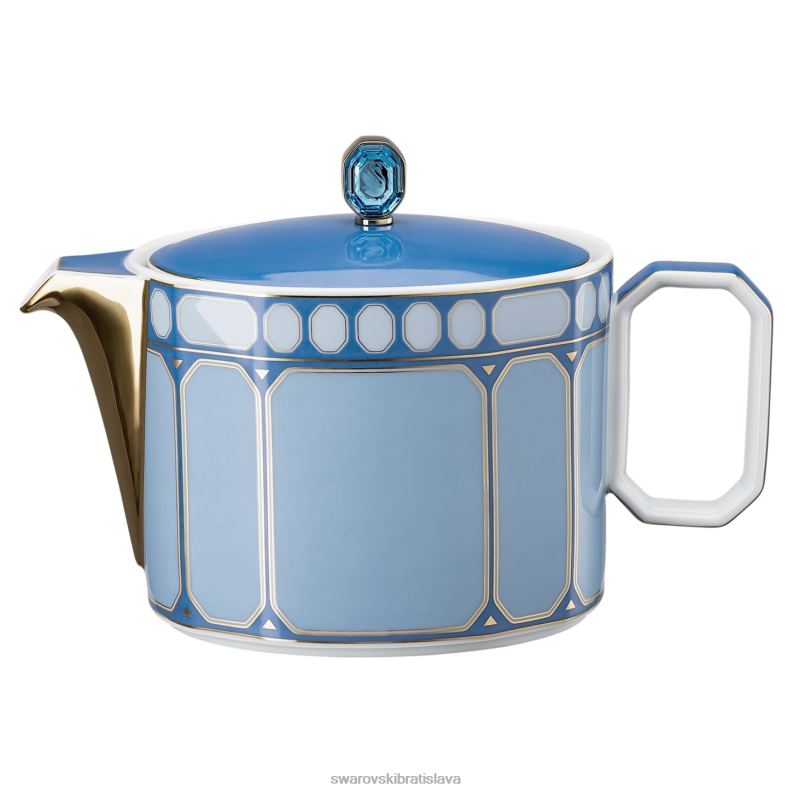 čajník signum porcelán, modrá B8ZNT1733 Swarovski dekorácie