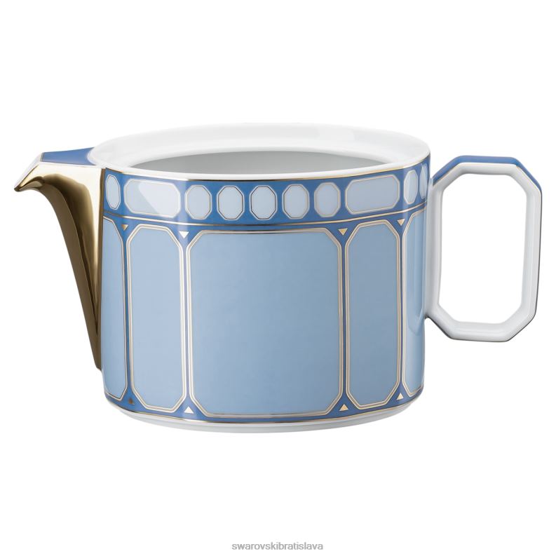 čajník signum porcelán, modrá B8ZNT1733 Swarovski dekorácie