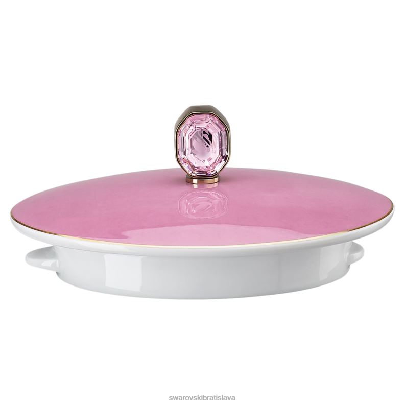 čajník signum porcelán, ružová B8ZNT1744 Swarovski dekorácie