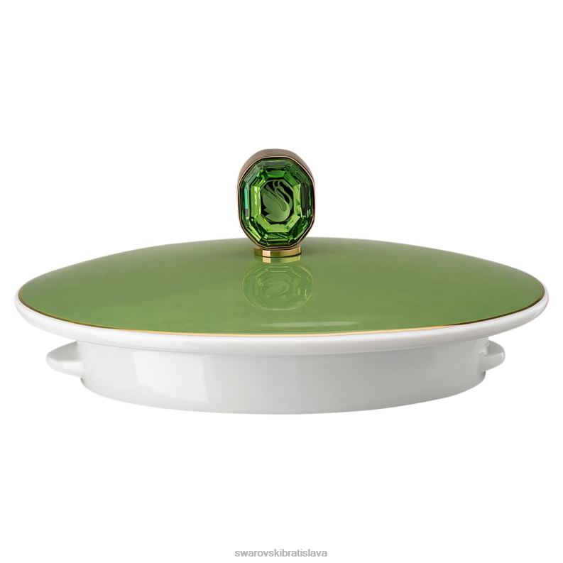 čajník signum porcelán, zelená B8ZNT1731 Swarovski dekorácie