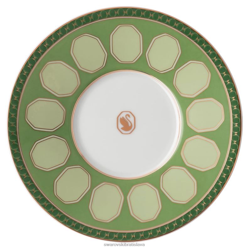 kávová šálka signum s podšálkou porcelán, zelená B8ZNT1729 Swarovski dekorácie