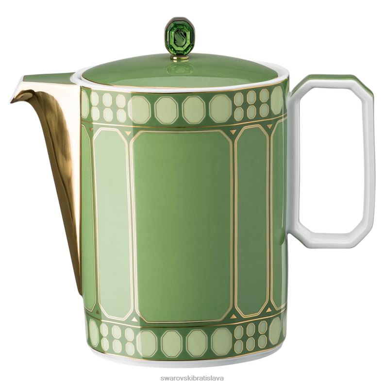 kanvica na kávu signum porcelán, zelená B8ZNT1752 Swarovski dekorácie