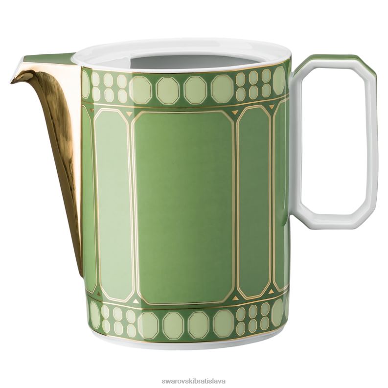 kanvica na kávu signum porcelán, zelená B8ZNT1752 Swarovski dekorácie