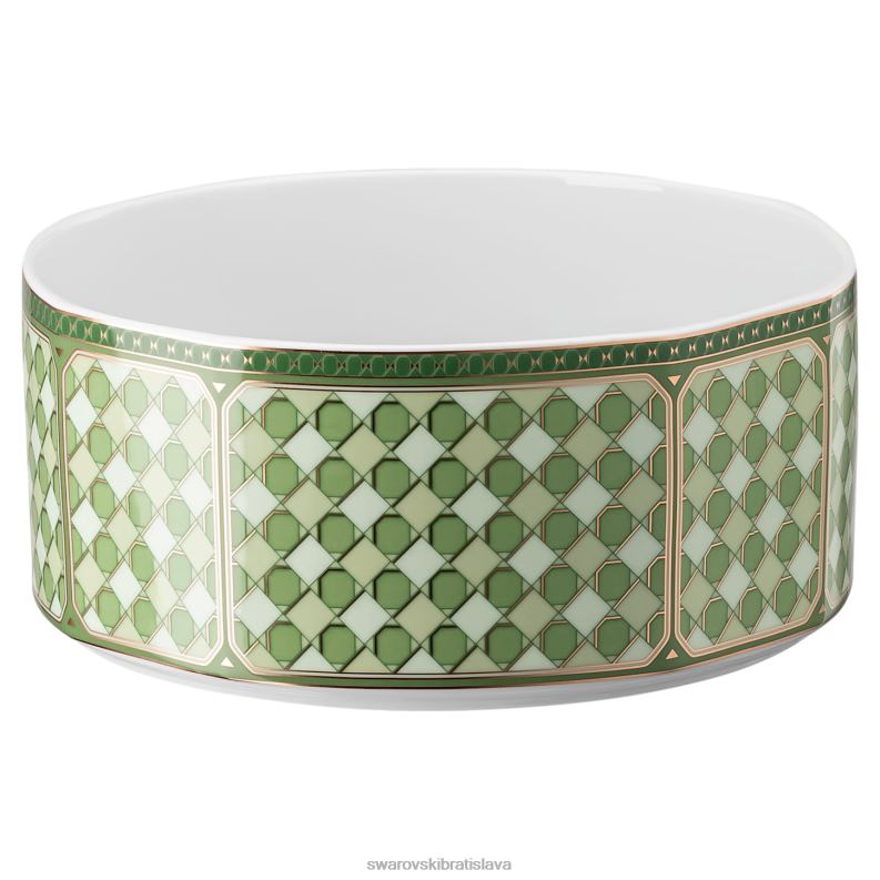 miska signum porcelán, zelená B8ZNT1737 Swarovski dekorácie