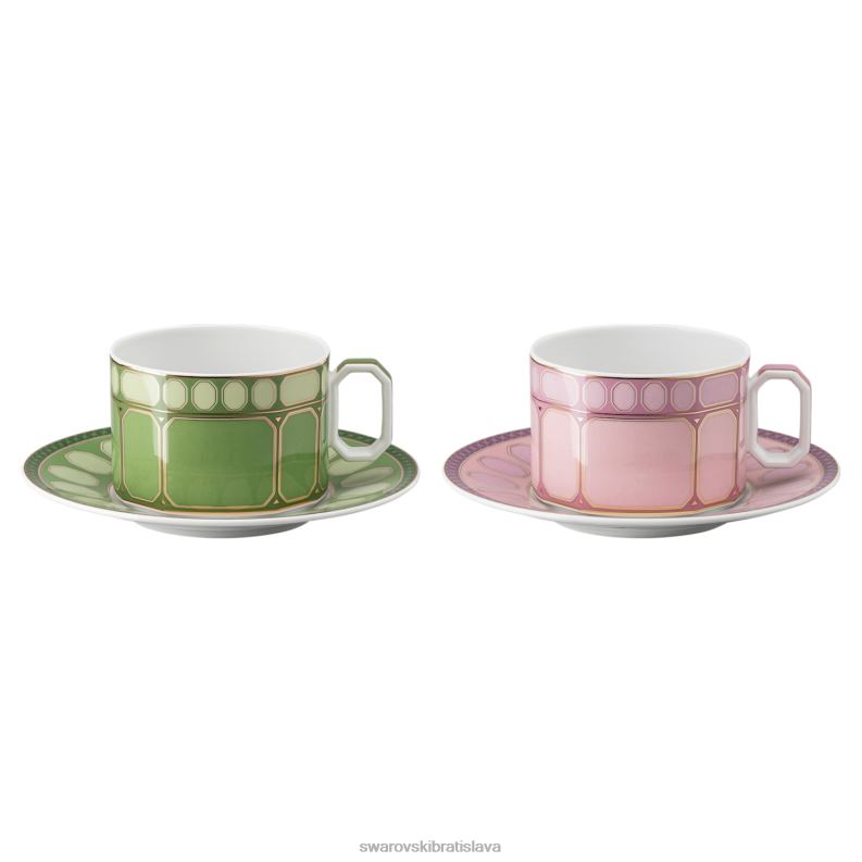 sada šálok signum porcelán, viacfarebný B8ZNT1723 Swarovski dekorácie