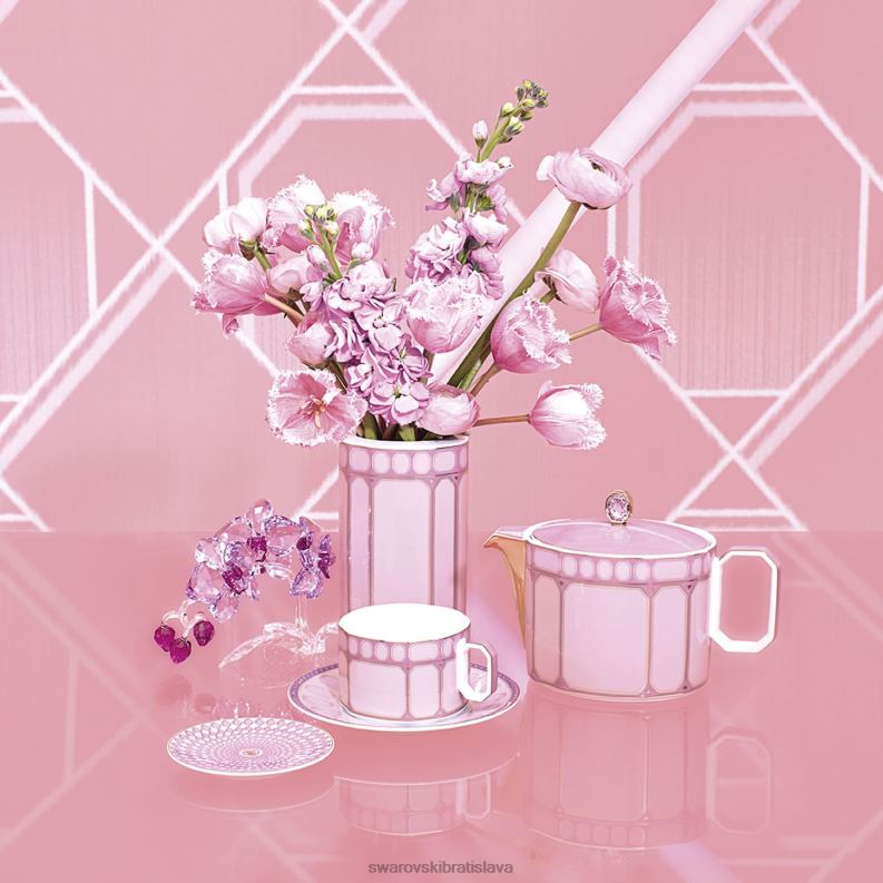 sada šálok signum porcelán, viacfarebný B8ZNT1723 Swarovski dekorácie