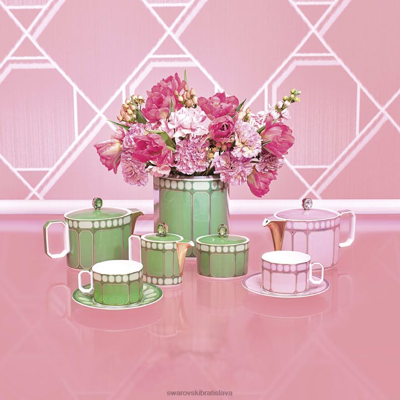 sada šálok signum porcelán, viacfarebný B8ZNT1723 Swarovski dekorácie