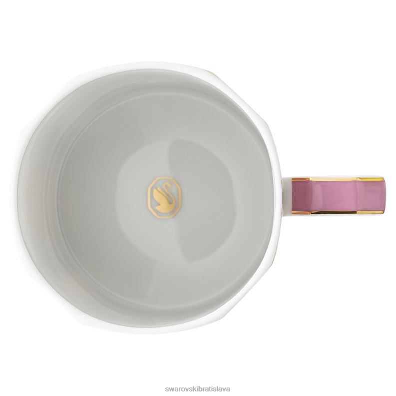 signum hrnček s vrchnákom porcelán, ružová B8ZNT1743 Swarovski dekorácie