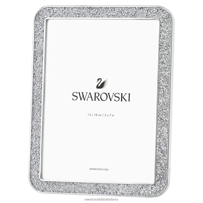 Minera rám obrazu obdĺžnikový tvar, strieborný tón B8ZNT1760 Swarovski dekorácie