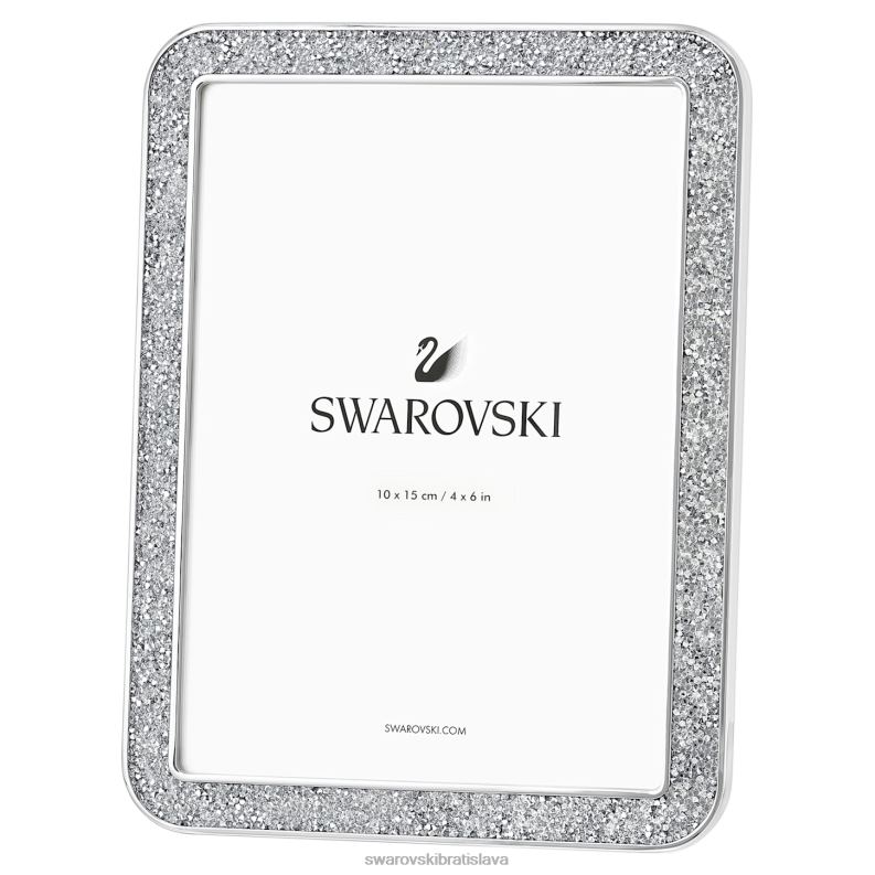Minera rám obrazu obdĺžnikový tvar, strieborný tón B8ZNT1761 Swarovski dekorácie