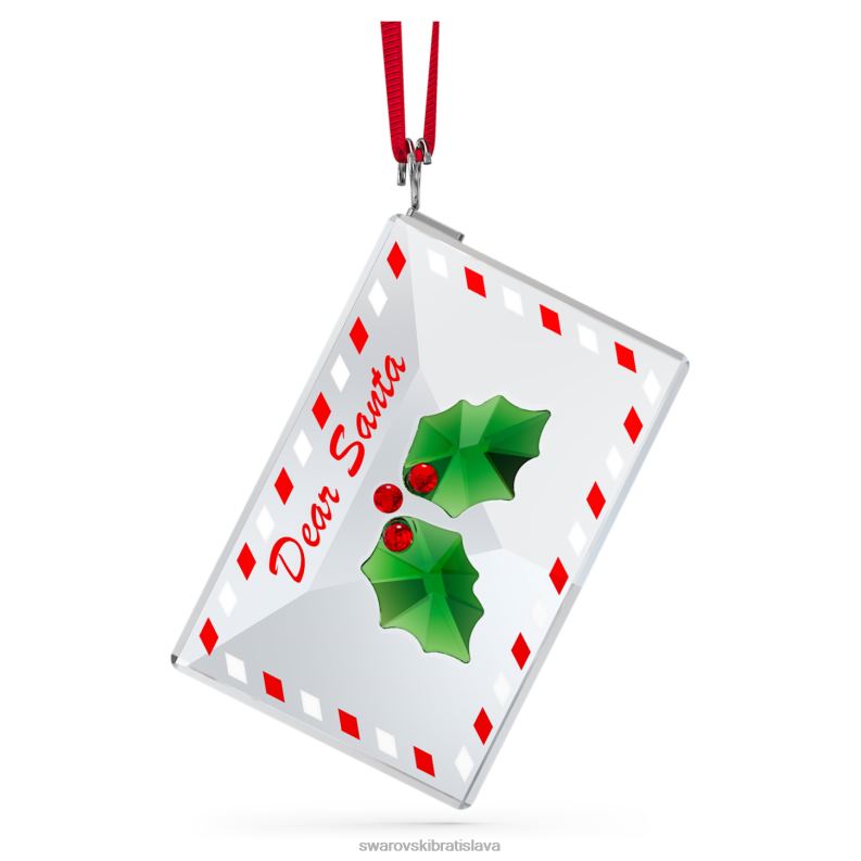 dovolenka na zdravie list santa ornament zber B8ZNT1803 Swarovski dekorácie
