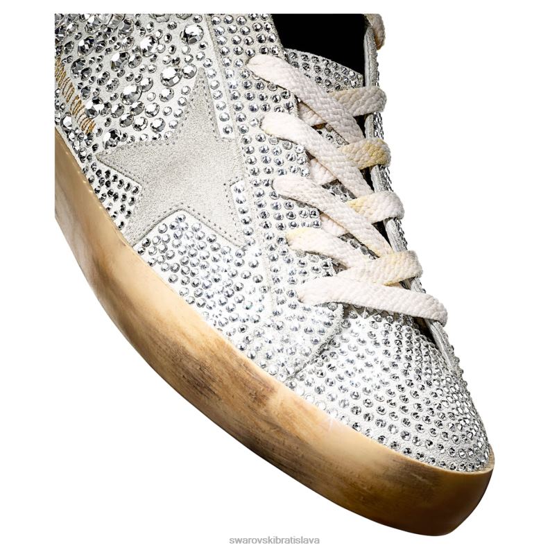 zlatá hus super-star tenisky ženy biely B8ZNT1494 Swarovski tenisky