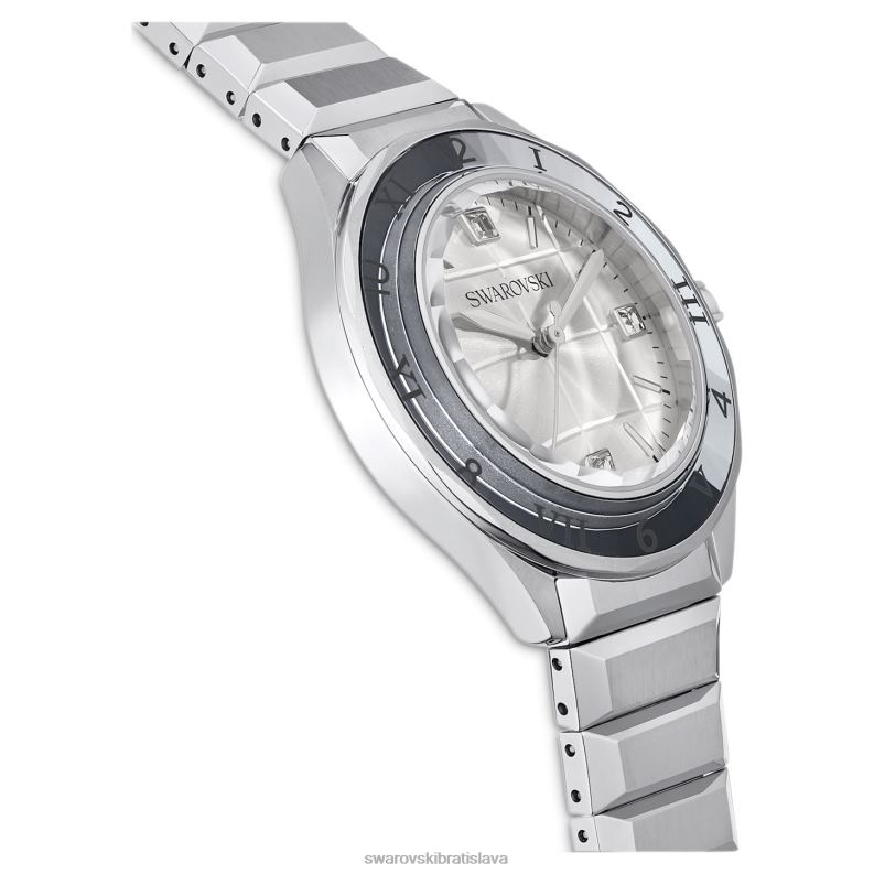 37mm hodinky švajčiarska výroba, kovový náramok, strieborný tón, nehrdzavejúca oceľ B8ZNT1221 Swarovski príslušenstvo