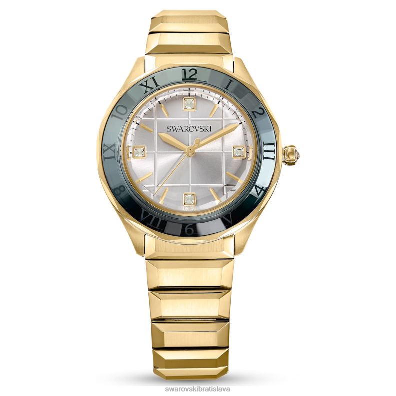 37mm hodinky švajčiarska výroba, kovový náramok, zlatý tón, zlatá povrchová úprava B8ZNT1145 Swarovski príslušenstvo