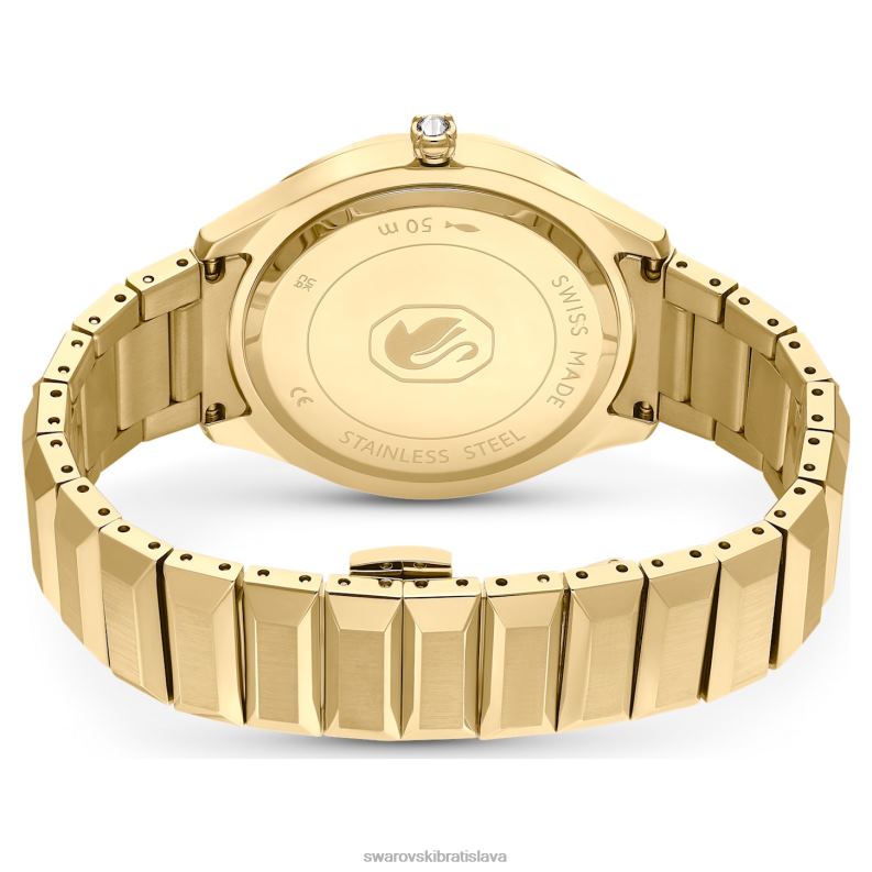 37mm hodinky švajčiarska výroba, kovový náramok, zlatý tón, zlatá povrchová úprava B8ZNT1145 Swarovski príslušenstvo