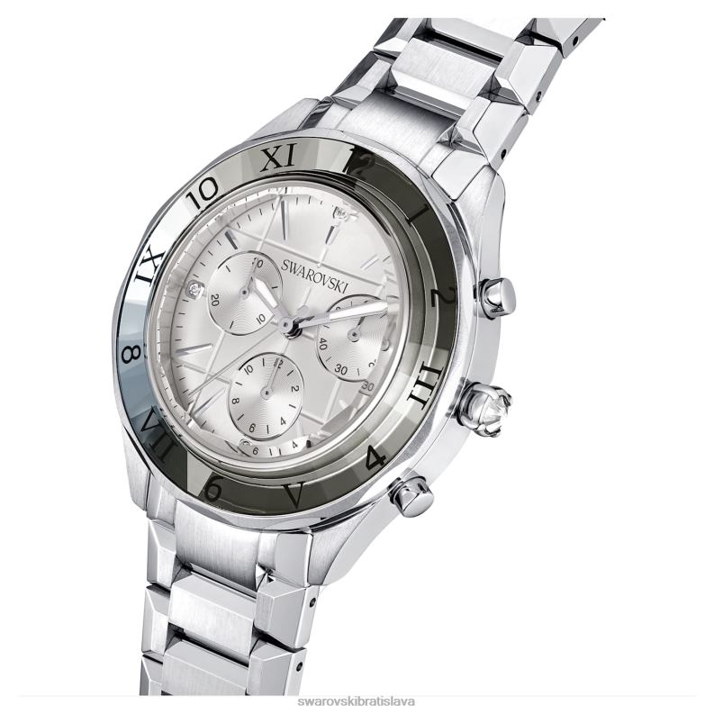 39 mm hodinky švajčiarska výroba, kovový náramok, strieborný tón, nehrdzavejúca oceľ B8ZNT1238 Swarovski príslušenstvo