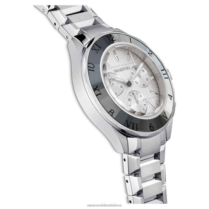 39 mm hodinky švajčiarska výroba, kovový náramok, strieborný tón, nehrdzavejúca oceľ B8ZNT1238 Swarovski príslušenstvo