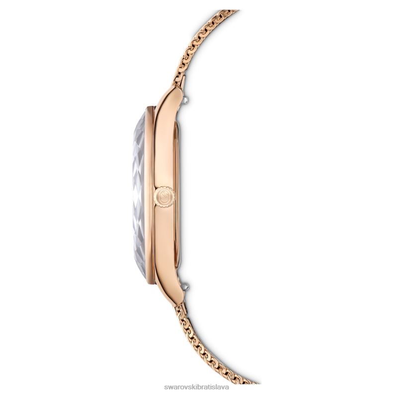 hodinky octea nova švajčiarska výroba, kovový náramok, tón ružového zlata, povrchová úprava v tóne ružového zlata B8ZNT1198 Swarovski príslušenstvo