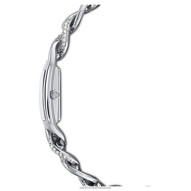 koktailové hodinky swis made, pave, kovový náramok, strieborný tón, nerez B8ZNT1231 Swarovski príslušenstvo