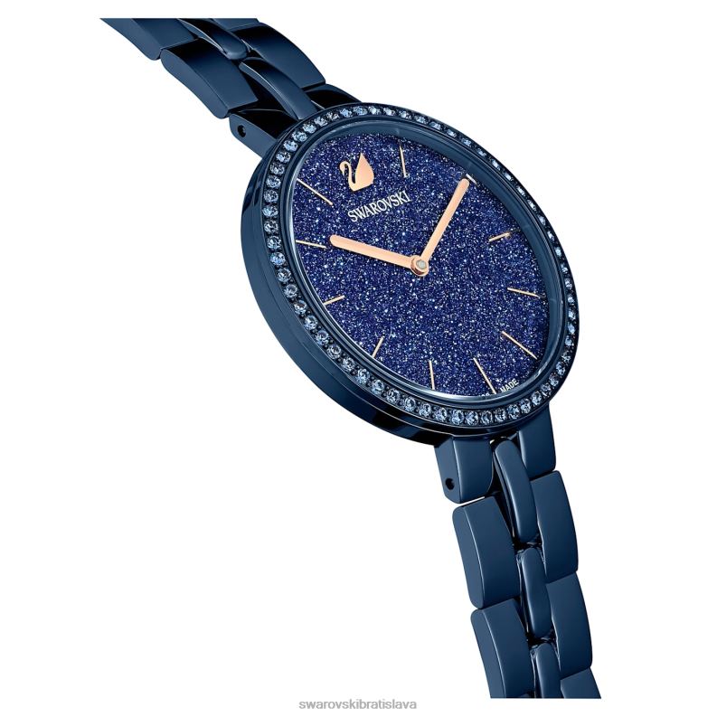 kozmopolitné hodinky švajčiarska výroba, kovový náramok, modrá, modrá úprava B8ZNT1237 Swarovski príslušenstvo