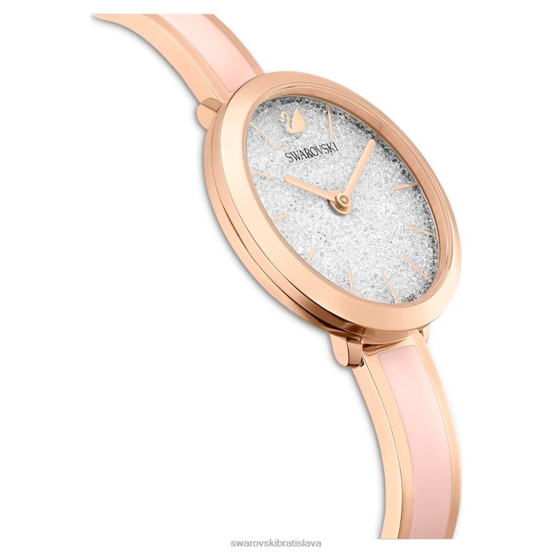 krištáľové rozkošné hodinky švajčiarsky kovový náramok v ružovej farbe s ružovým zlatom B8ZNT1189 Swarovski príslušenstvo