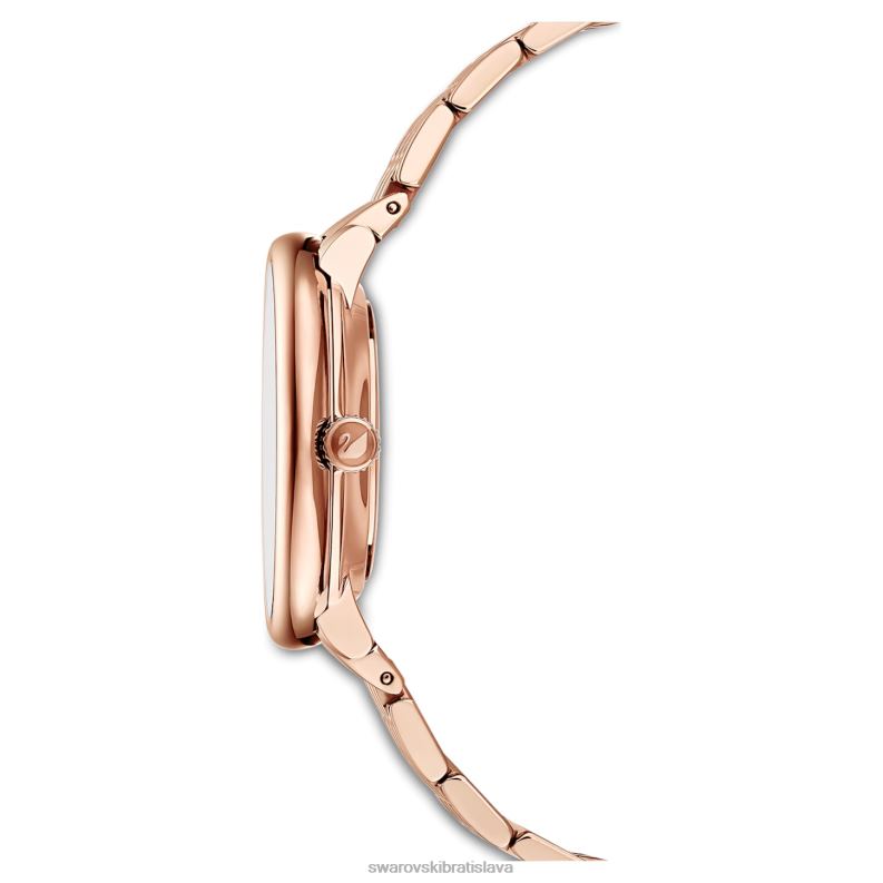 krištáľovo elegantné hodinky švajčiarsky kovový náramok, čierny, povrchová úprava ružové zlato B8ZNT1186 Swarovski príslušenstvo