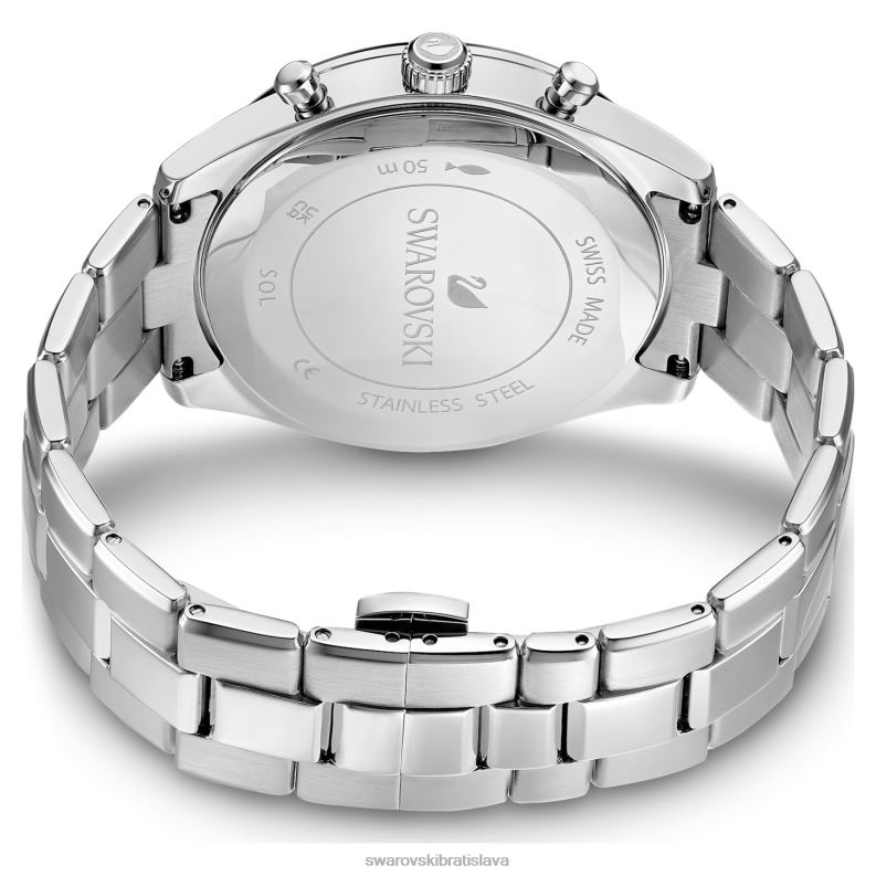 športové hodinky octea lux švajčiarska výroba, kovový náramok, modrý, nehrdzavejúca oceľ B8ZNT1246 Swarovski príslušenstvo