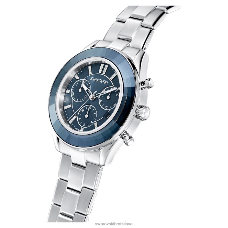 športové hodinky octea lux švajčiarska výroba, kovový náramok, modrý, nehrdzavejúca oceľ B8ZNT1246 Swarovski príslušenstvo