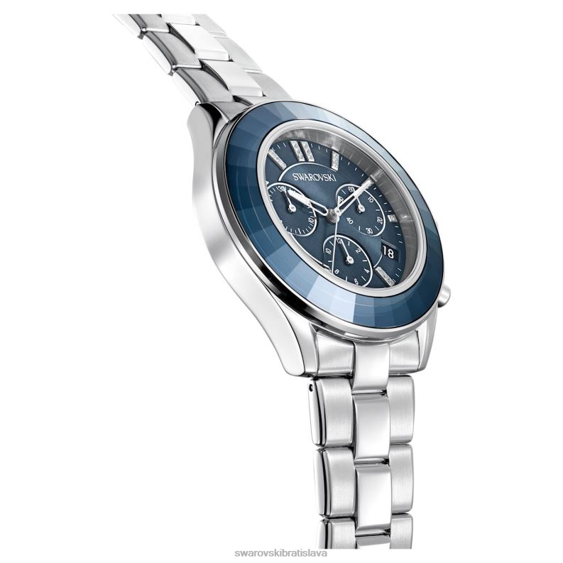 športové hodinky octea lux švajčiarska výroba, kovový náramok, modrý, nehrdzavejúca oceľ B8ZNT1246 Swarovski príslušenstvo