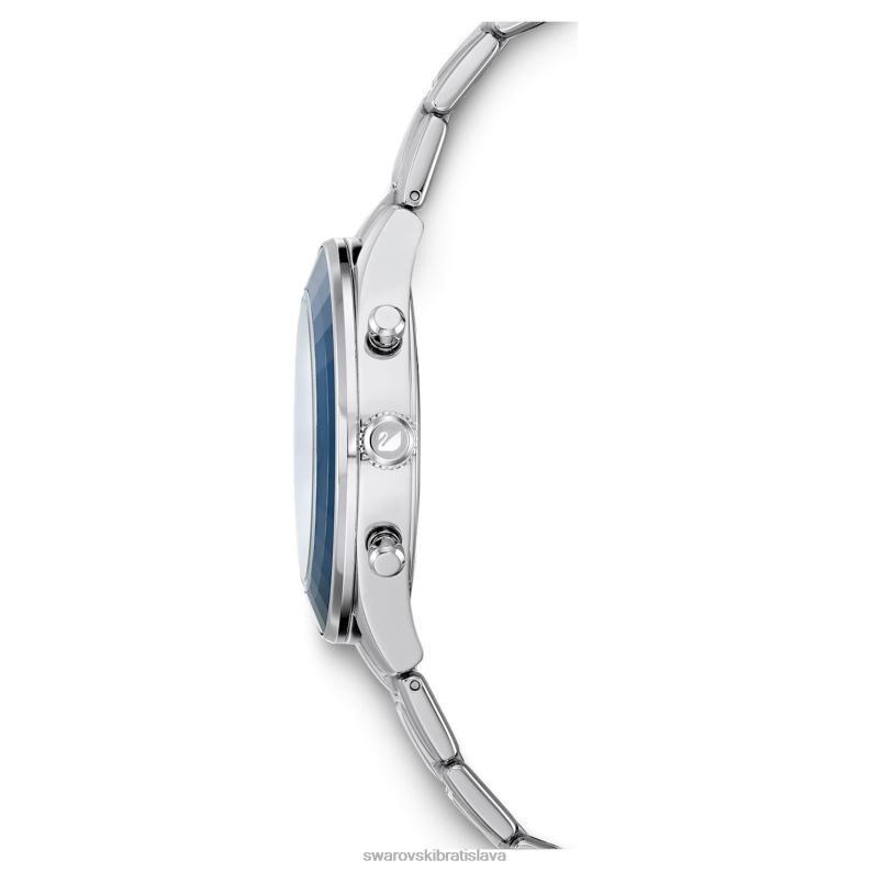 športové hodinky octea lux švajčiarska výroba, kovový náramok, modrý, nehrdzavejúca oceľ B8ZNT1246 Swarovski príslušenstvo