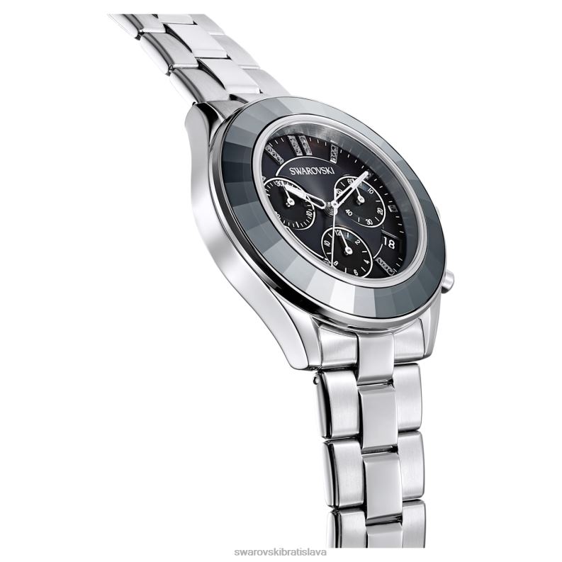 športové hodinky octea lux švajčiarsky, kovový náramok, čierny, nehrdzavejúca oceľ B8ZNT1243 Swarovski príslušenstvo