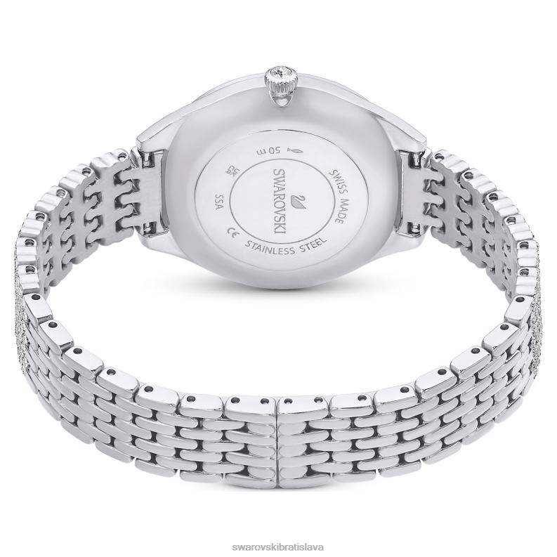prilákať hodinky swis made, full pave, kovový náramok, strieborný tón, nerez B8ZNT1223 Swarovski príslušenstvo