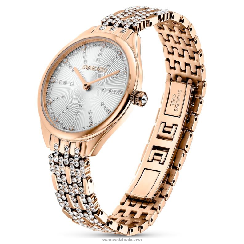 prilákať hodinky swiss made, pave, kovový náramok, tón ružového zlata, povrchová úprava v tóne ružového zlata B8ZNT1169 Swarovski príslušenstvo