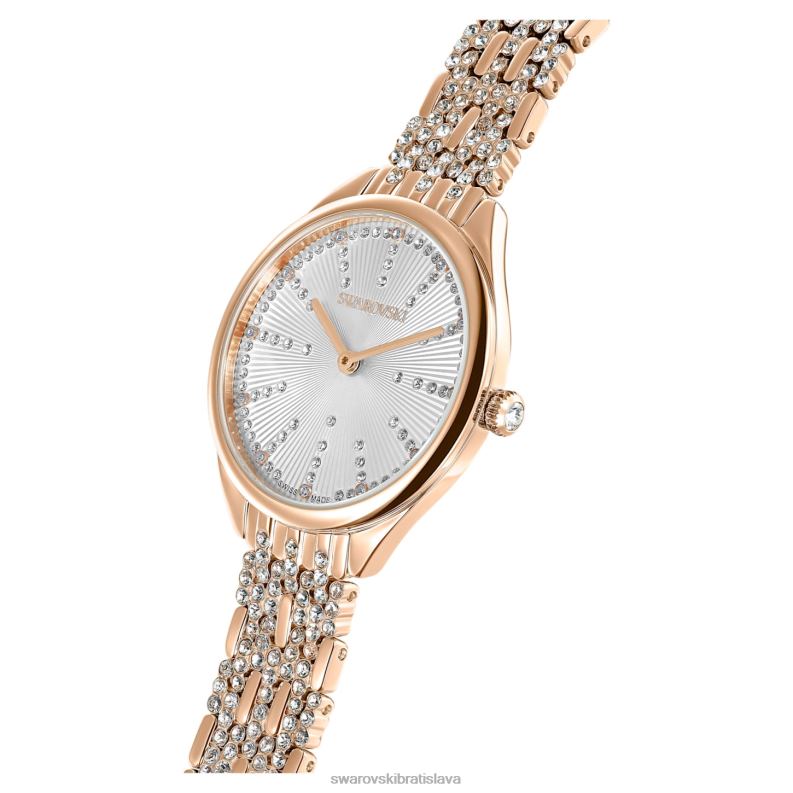 prilákať hodinky swiss made, pave, kovový náramok, tón ružového zlata, povrchová úprava v tóne ružového zlata B8ZNT1169 Swarovski príslušenstvo