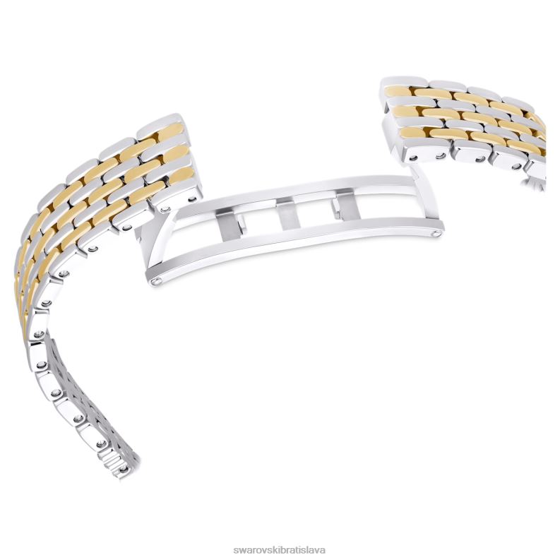 prilákať hodinky švajčiarsky vyrobený, pave, kovový náramok, čierny, povrchová úprava zmiešaný kov B8ZNT1137 Swarovski príslušenstvo
