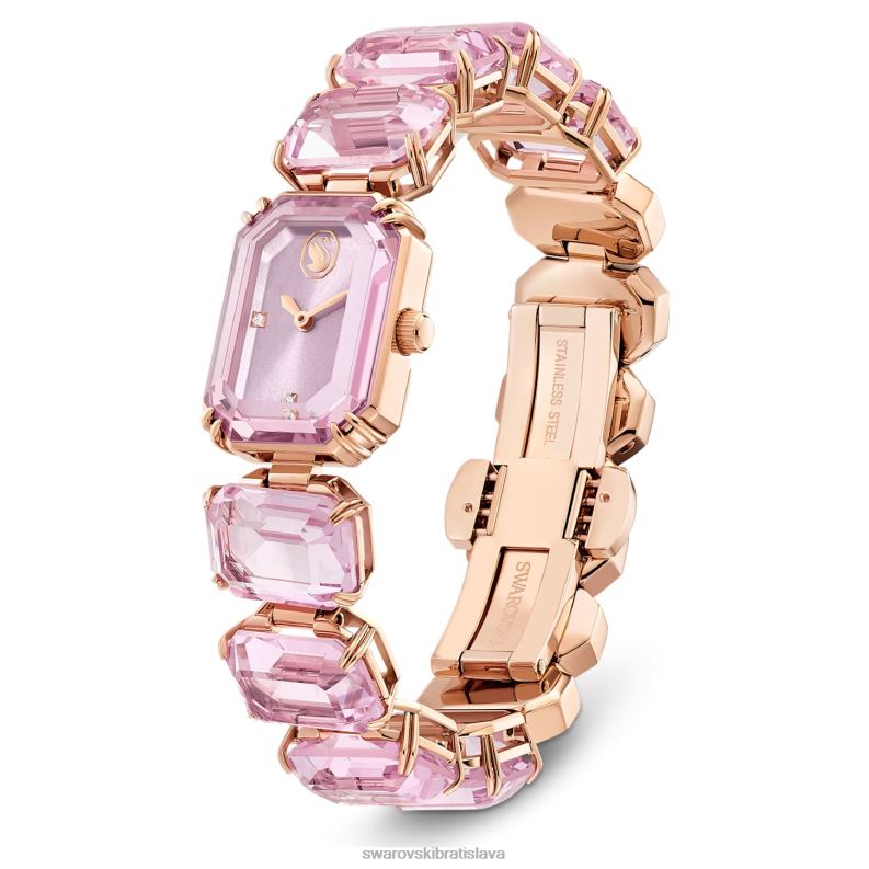 sledovať náramok brúseného osemuholníka, ružový, povrchová úprava ružového zlata B8ZNT1200 Swarovski príslušenstvo