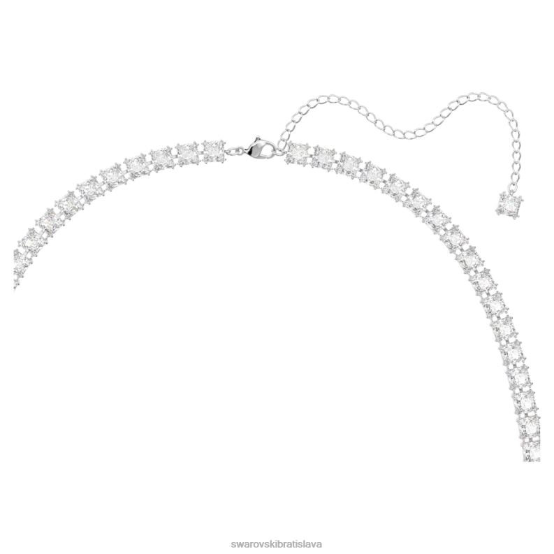 pás hranatý rez, biela, rhodiovaná B8ZNT1492 Swarovski príslušenstvo