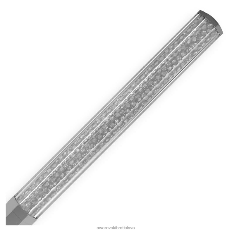 kryštalické guľôčkové pero tvar osemuholníka, sivá, pokovovaná grafitom B8ZNT1259 Swarovski príslušenstvo
