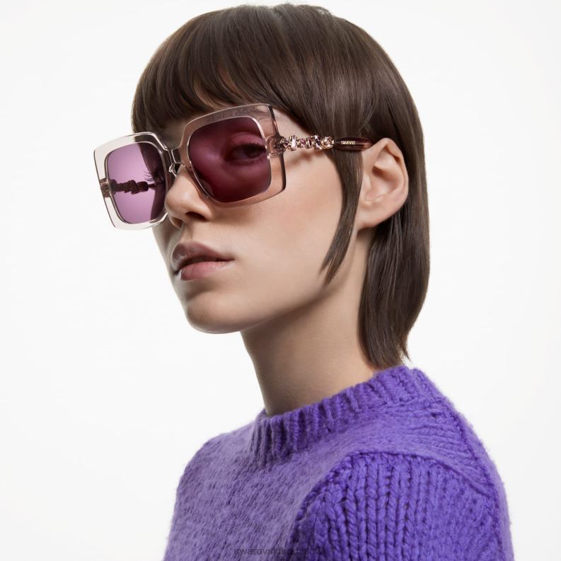 slnečné okuliare oversized, štvorcový tvar, sk0357 20. roky, fialová B8ZNT1462 Swarovski príslušenstvo