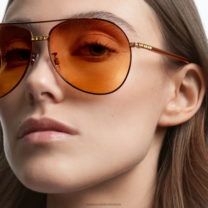 slnečné okuliare tvar pilota, gradientný odtieň, sk0343-h 36f, hnedá B8ZNT1443 Swarovski príslušenstvo