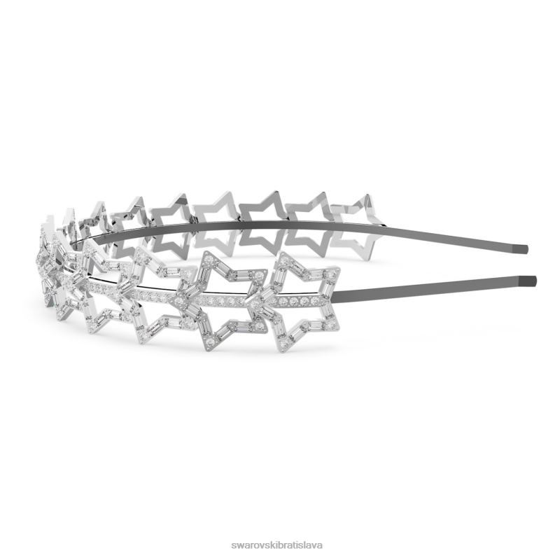 čelenka hviezda, biela, rhodiovaná B8ZNT1469 Swarovski príslušenstvo
