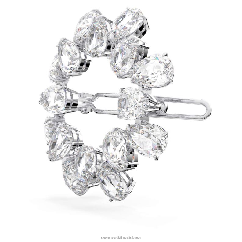 sponka do vlasov hruškový rez, biely, rhodiovaný B8ZNT1471 Swarovski príslušenstvo