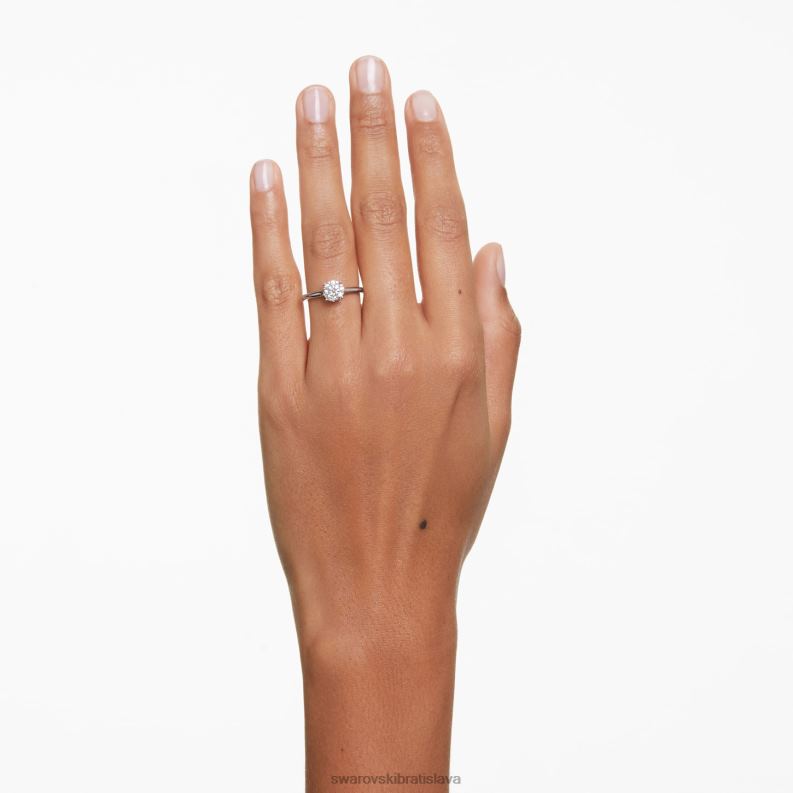 prsteň večnosti 14k biele zlato B8ZNT979 Swarovski šperky