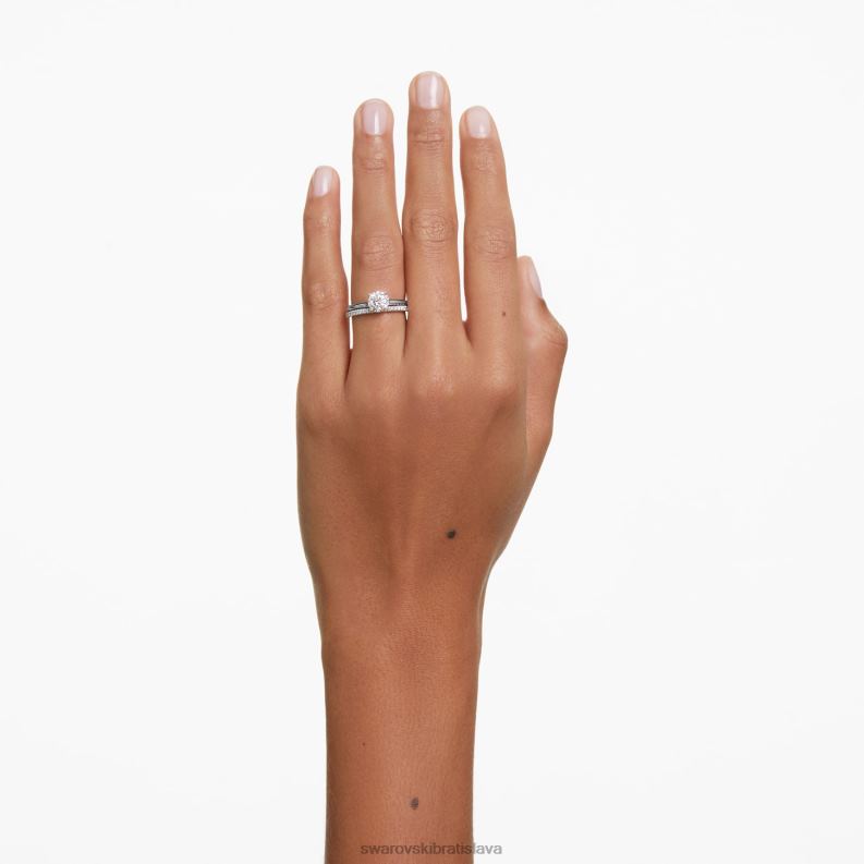prsteň večnosti 14k biele zlato B8ZNT979 Swarovski šperky