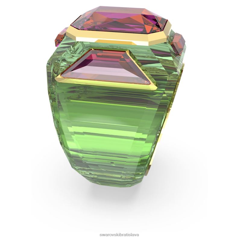 chrómový koktailový prsteň viacfarebné, pozlátené B8ZNT1036 Swarovski šperky